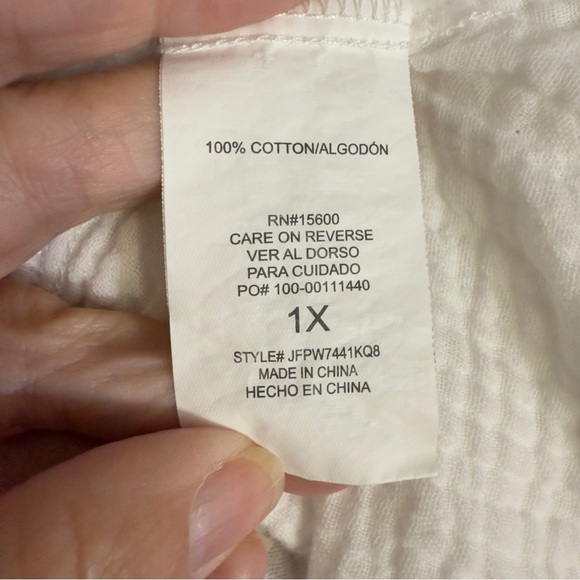 Mason & Belle Jessamine Embroidered shirt size 1X - Picture 8 of 9